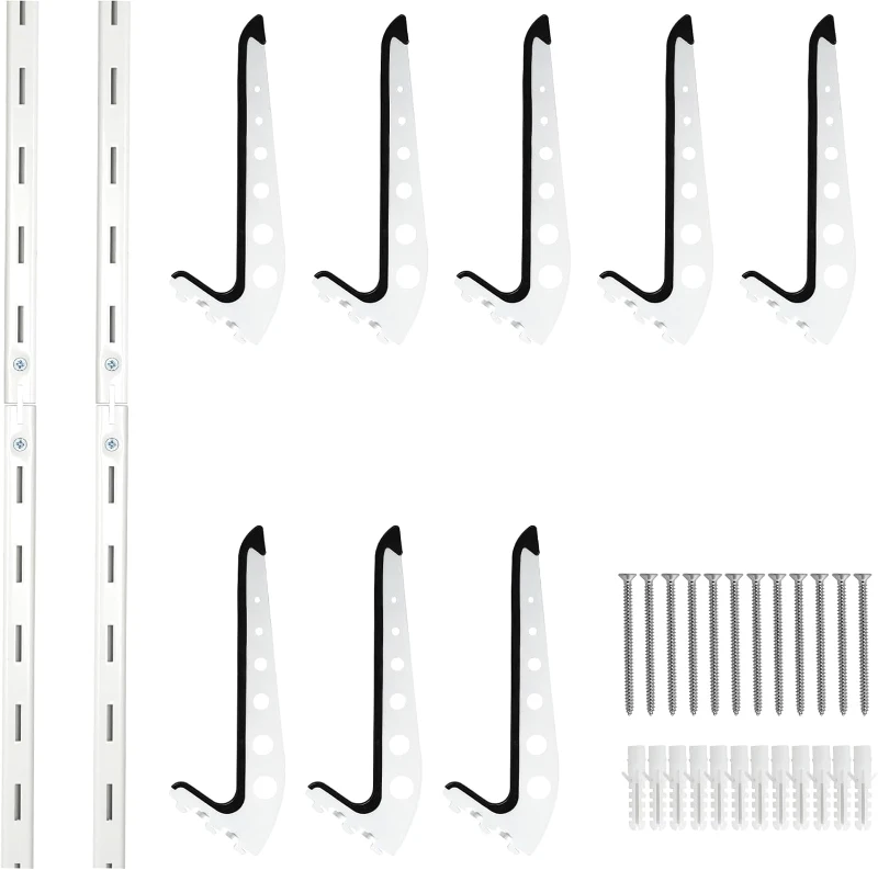 5 Board Surf Rack Wall Mount - Adjustable Wall Hangers for Surf, Wake, Snow Boards