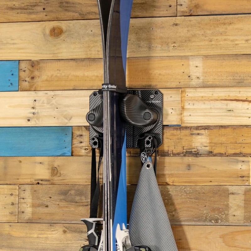 Gravity Grabber – Premium Ski & Snowboard Wall Rack | Secure, Anti-Slip Storage | Universal Fit | Garage Organizer | 6 Pack