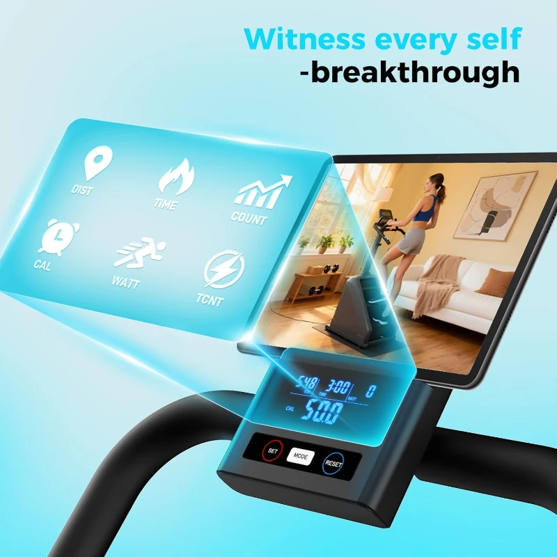 ERGOLIFE Foldable Stair Stepper – 6-Level Magnetic Resistance, Low-Noise Compact Stairmaster with 350LB Capacity