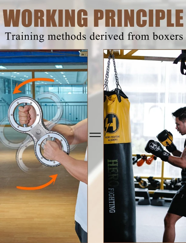 Fitarc 12 lb Rotator Burn Machine — Spinning Grip & Forearm Trainer for Arm, Shoulder and Speed Development