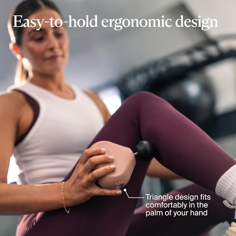 TheraGun Mini (3rd Gen) by Therabody – Compact Percussive Massage Gun for Fast Pain & Tension Relief, Travel-Friendly (Desert Rose)