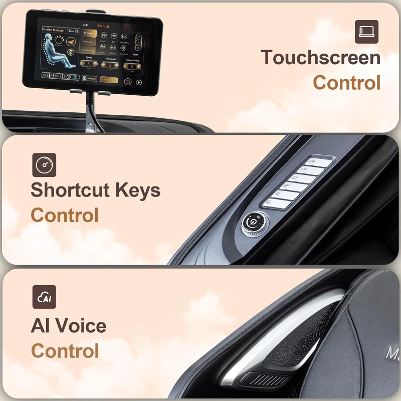 MassaMAX A675 4D Massage Chair (2026) with i-Open Flexible SL Track 125°–167°, Full Body Scan, Calf Kneading, Auto Footrest, Zero Gravity & 22 Modes