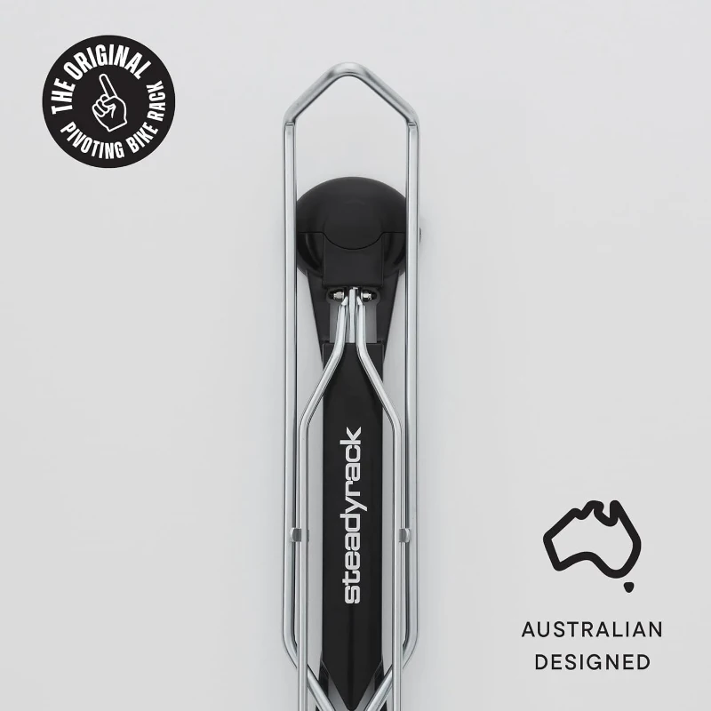 Steadyrack Classic Road Rack — Original Wall-Mounted Vertical Storage for Road & Commuter Bikes, Pivoting Space-Saver, Heavy-Duty Steel for Indoor Use