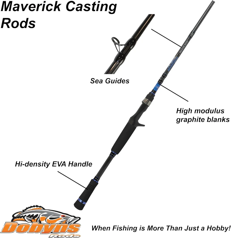 Dobyns Maverick Series 7'0"" Heavy Fast Action Fishing Rod (10-20 lb, 1/4-1 oz)