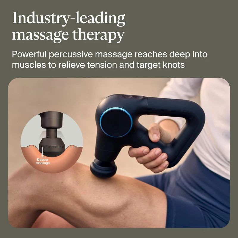 Theragun Therabody Prime Plus — Heated Deep Tissue Massage Gun for Warm-Up and Recovery, Quiet Percussive Massager with Heat