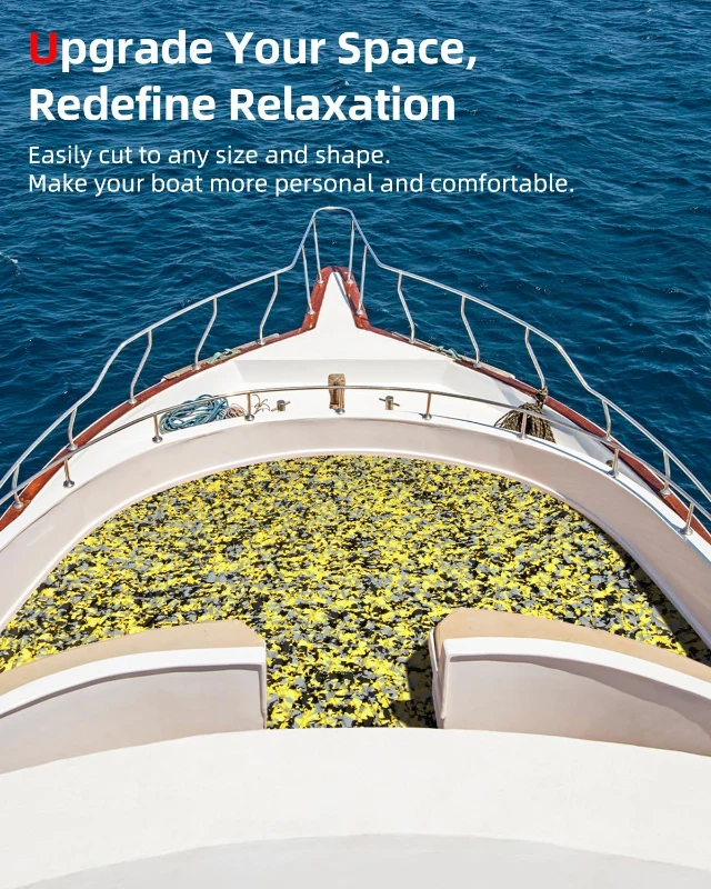 Abahub Non-Slip EVA Decking Mat - 6mm Camouflage Traction Pad, Self-Adhesive & Trimmable (96 in x 16 in / 23.5 in / 38 in / 47 in; 48 in x 16 in) for Paddleboards, Kayaks, Boats