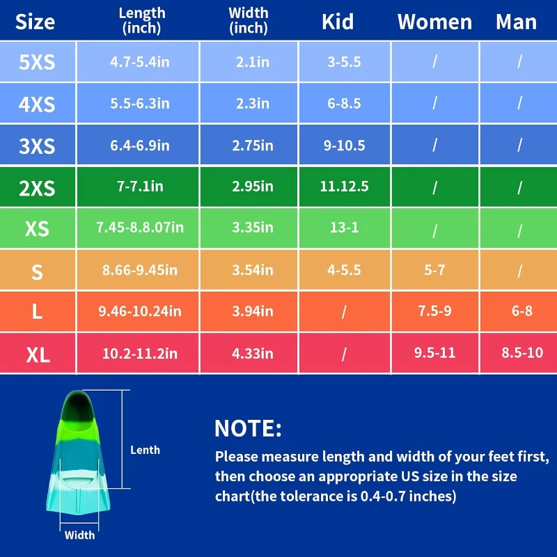 Children's Short Silicone Swim Fins - Soft, Comfortable Training Flippers for Boys, Girls and Beginner Swimmers