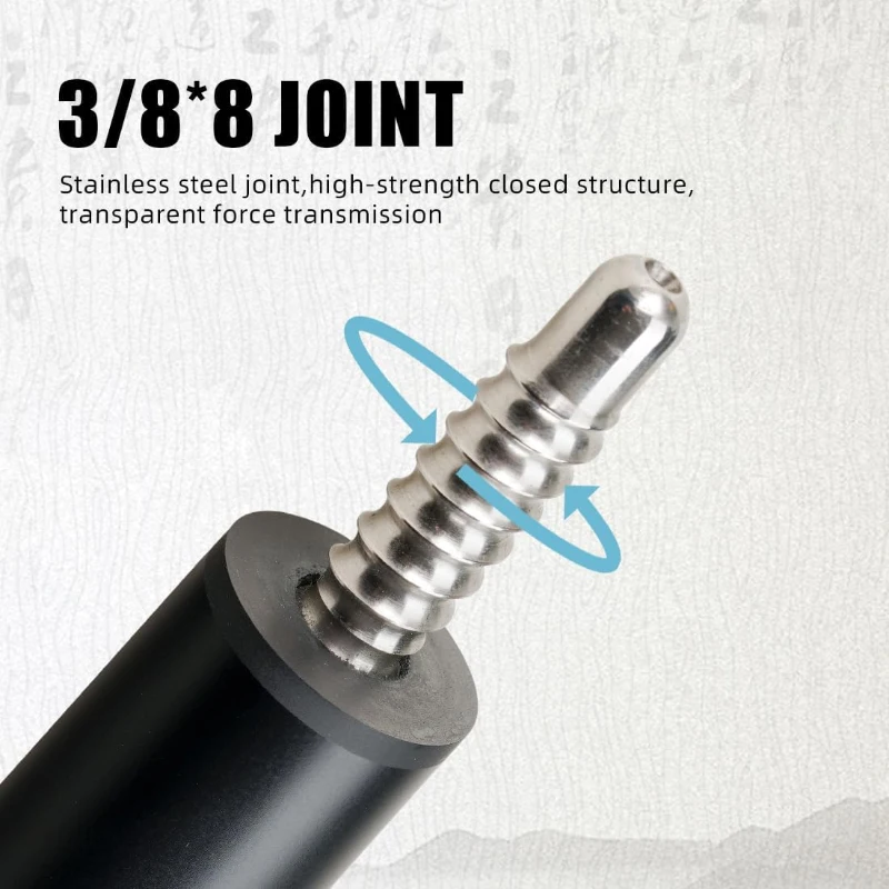 CRICAL CL-03 Carbon Fiber 58-inch Pool Cue – Professional Low-Deflection Cue with 3/8x8 Pin Joint and 12.5mm Tip