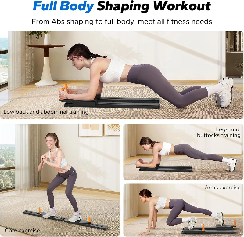 MERACH Multifunctional Pilates Board – Detachable Ab Trainer & Portable Reformer with Anti-Slip Design for Core and Full-Body Workouts