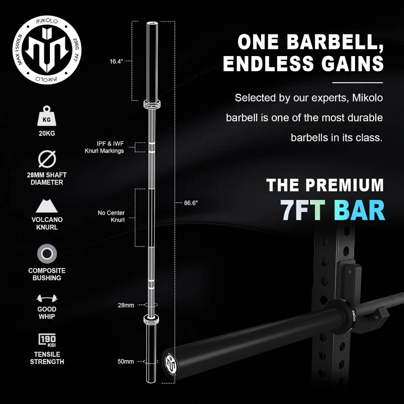 Mikolo K6 Power Cage with Cable Crossover, 1500 lb Squat Rack and Lat/Low Row Pulley System — Complete Home Gym Package