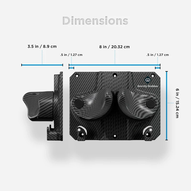 Gravity Grabber Ski & Snowboard Wall Rack - Secure Non-Slip Indoor Organizer, Fits Any Ski or Board, Garage Storage System, Includes 2-Pack