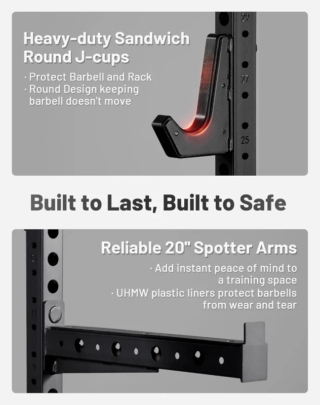 Mikolo M4 2.0 Smith Machine & Power Rack Combo with LAT Pull-Down, Dual Cable Crossover and 2200 lb Capacity