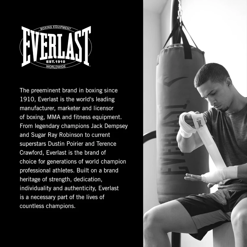 Everlast Elite 2 Heavy Bag with Quiet Strap System — Durable Hanging Boxing Bag