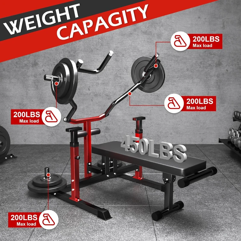 Upgraded Chest Press Machine – 1250 lb Structural Capacity Foldable Bench with Independent Converging Arms, Adjustable Height, Space-Saving Home Gym Bench