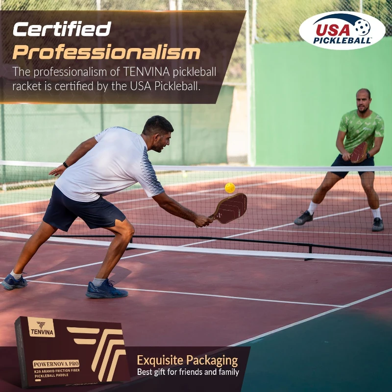 TENVINA POWERNOVA PRO K29 Aramid Thermoformed Pickleball Paddle - High-Impact K29 Surface, 16mm TPC Core, USAPA Approved
