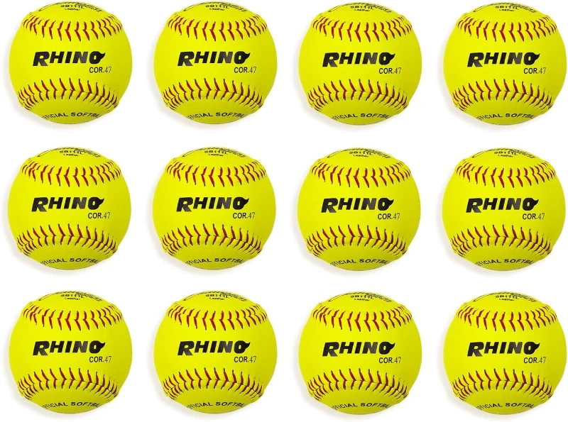 Champion Sports® Softballs — Leather and Synthetic Softballs for Training or Game Play, Available in Various Sizes, Cores & Styles, NFHS Approved