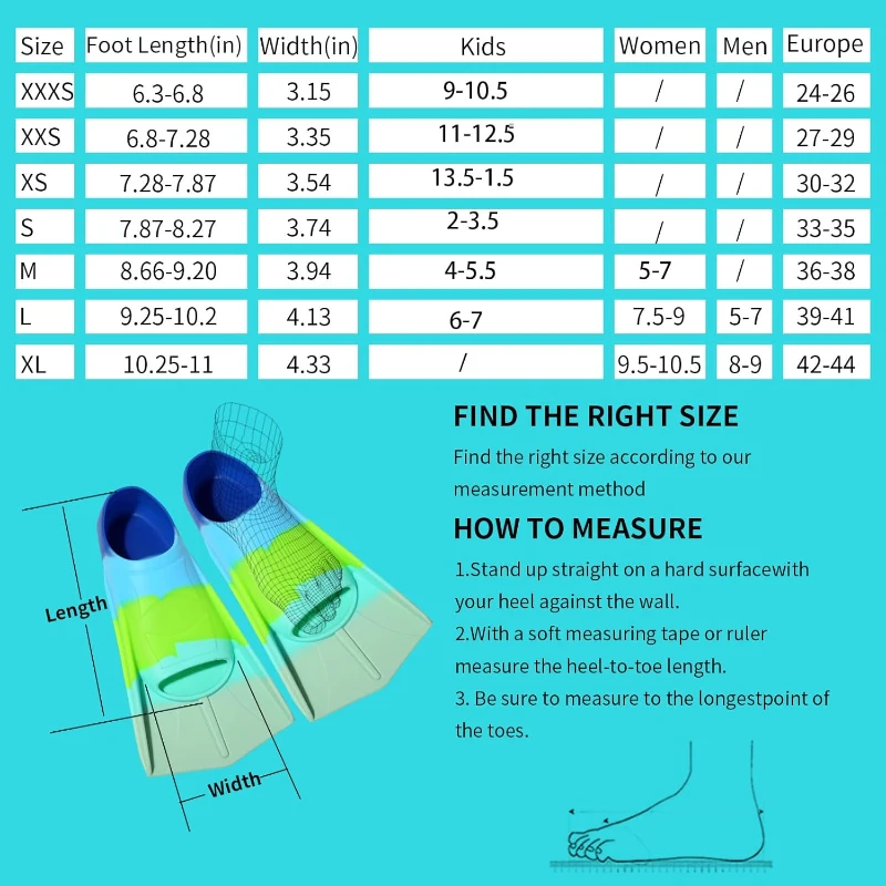 Kids Lap Swim Fins by Fanwill — Short, Comfortable Training Flippers for Children, Boys & Girls, Beginner-Friendly