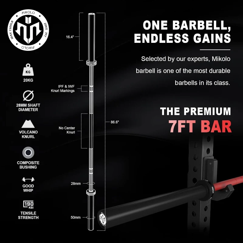 Mikolo K6 Power Cage — 1500 lb Rated Power Rack with Cable Crossover, Lat Pulldown & Pulley System, All-in-One Home Gym