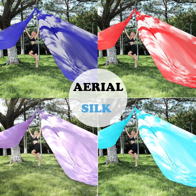 11 Yards Aerial Silks for Home — Aerial Yoga Hammock & Gymnastics Swing