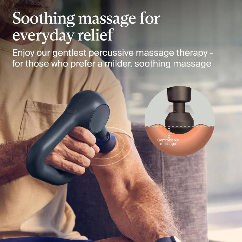 TheraGun Relief by Therabody — Quiet Deep-Tissue Bluetooth Percussion Massage Gun for Neck, Back, Shoulder, Leg & Foot Pain Relief (Black)