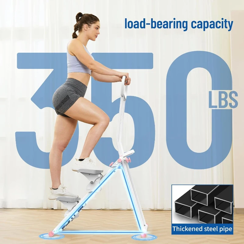 HXD-ERGO Vertical Climber Stepper for Home, Updated Model with 6 Resistance Levels and Adjustable Handlebars, Foldable Stair Climber for Total-Body Cardio