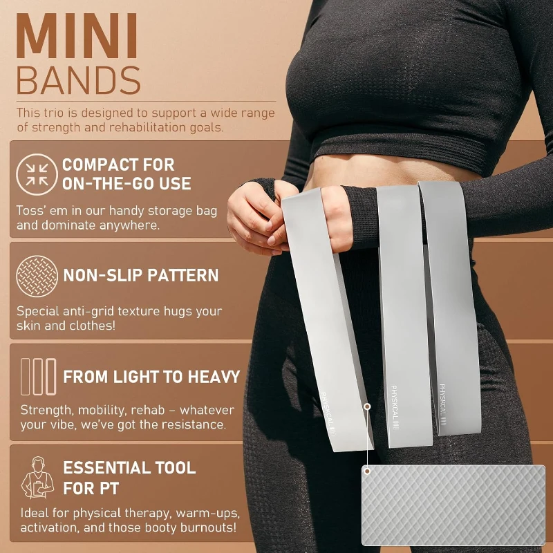 PhysKcal 15"" Pilates Ring Kit with Core Ball, 3 Mini Resistance Loops & 2 Flex Bands — Home Mat Pilates Essential Set