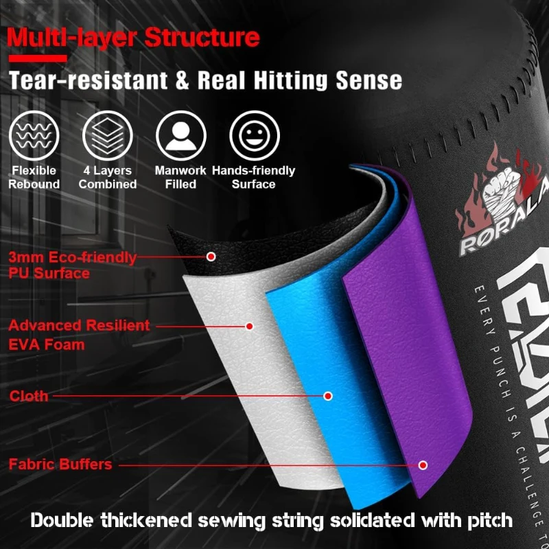 Freestanding Punching Bag with 12oz Pro Gloves — Heavy Bag for Adults & Youth, Standing Kickboxing Bag (Base Fills to 203 lbs)