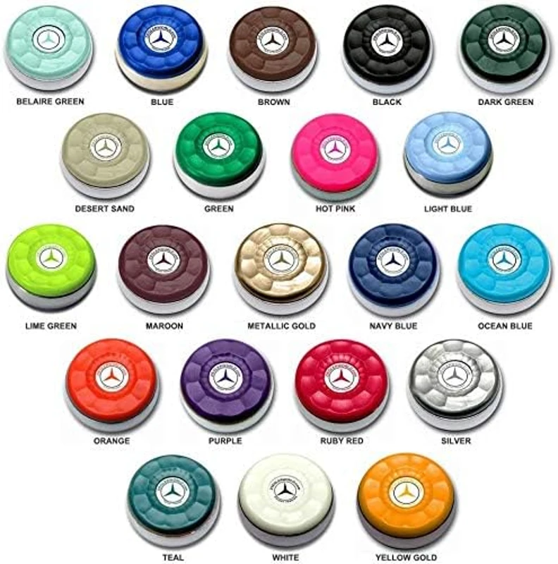 ZieglerWorld Premium Large Shuffleboard Pucks 2-5/16"" – 4-Pack (21 Colors) + Booklet