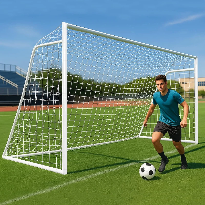 MOPHOTO Foldable Soccer Goals – Multi-Size Options 6×4 to 24×8 ft, Full-Size Outdoor Goals for Backyard, Teens & Adult Training