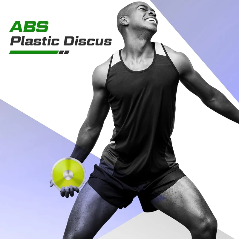 Wettarn 4-Pack 1 kg Discus - 18 cm Nylon Training Discus for Men & Women, Track & Field Practice Gear