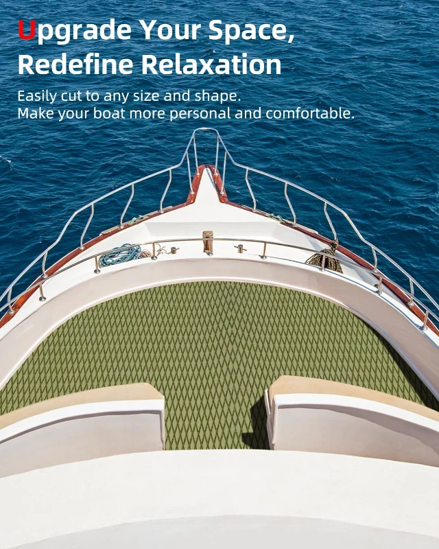 Abahub Camouflage EVA Boat Flooring 96''x16''/23.5''/38''/47'' / 48''x16'' – Trimmable, Self-Adhesive Non-Slip Surfboard & Kayak Traction Mat