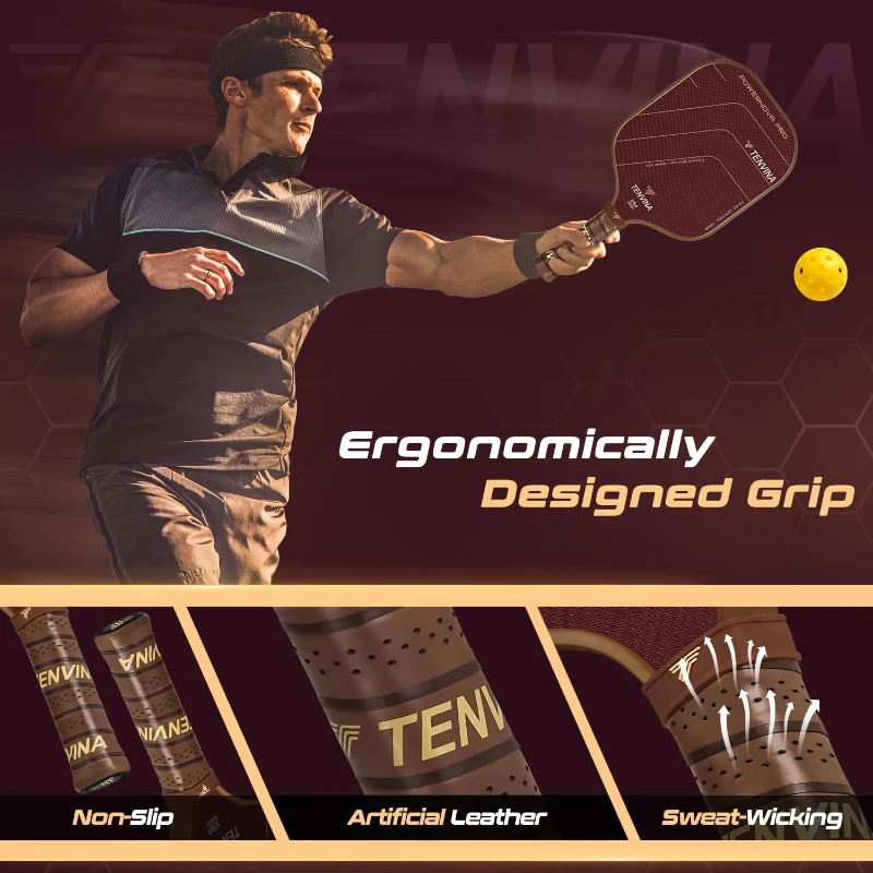 TENVINA POWERNOVA PRO K29 Aramid Thermoformed Pickleball Paddle - High-Impact K29 Surface, 16mm TPC Core, USAPA Approved