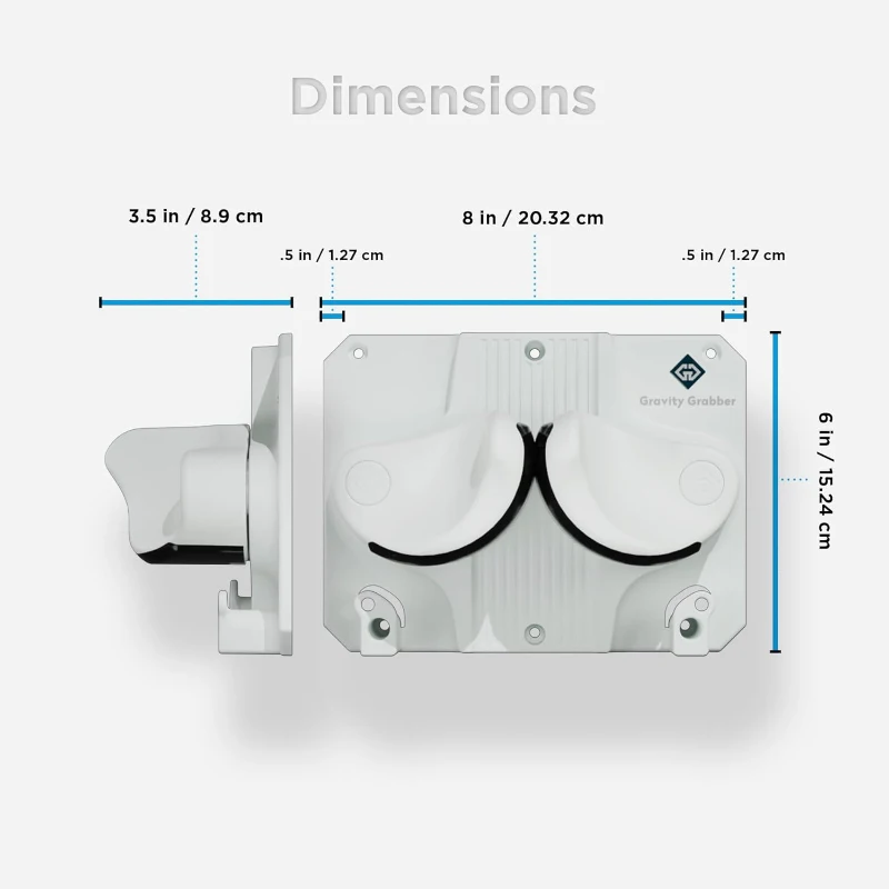 Gravity Grabber - Premium Ski & Snowboard Wall Rack, Universal Gravity-Lock Storage for Skis/Boards, Non-Slip Garage Organizer – 6 Pack