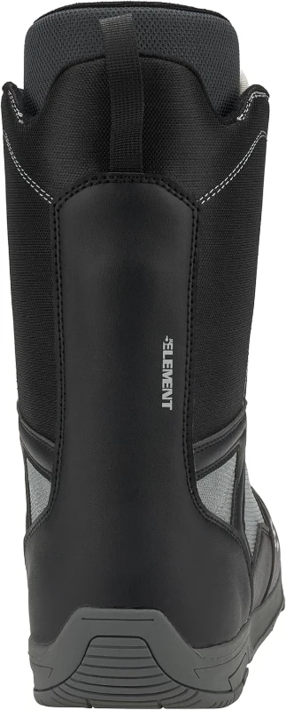 5th Element ST Men's Snowboard Boots with Lace & ATOP Dial Closure, Waterproof Liners - Black, Strap-Binding Compatible