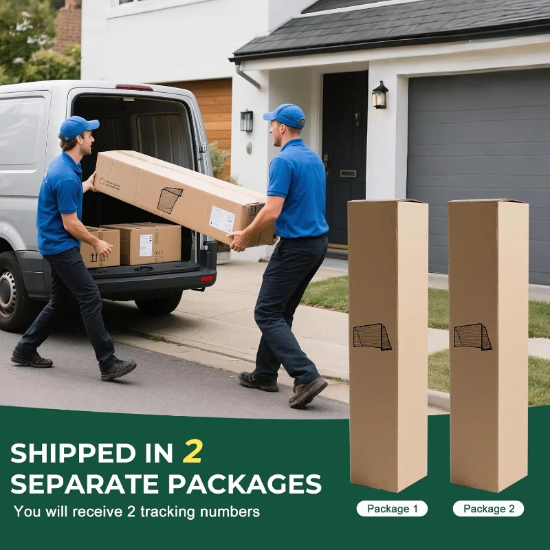 MOPHOTO Soccer Goal — 6x4/8x6/10x6.5/12x6/16x7/18.5x6.5/21x7/24x8 ft Backyard & Full-Size Training Goals for Teens & Adults