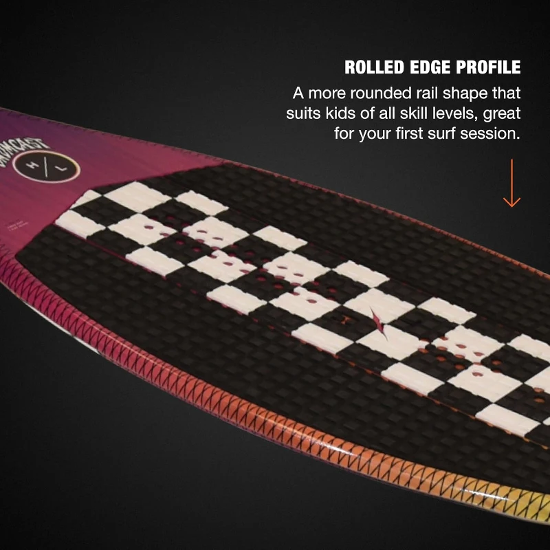 Hyperlite Gromcast Kids Wakesurf Board — Scott Bouchard Shaped, Beginner-Friendly for Young Riders