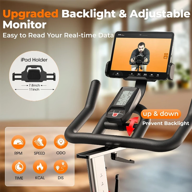 YOSUDA PRO 010C Commercial-Grade Magnetic Exercise Bike — 350 lb Capacity, Silent Drive, Cushioned Seat (2025)