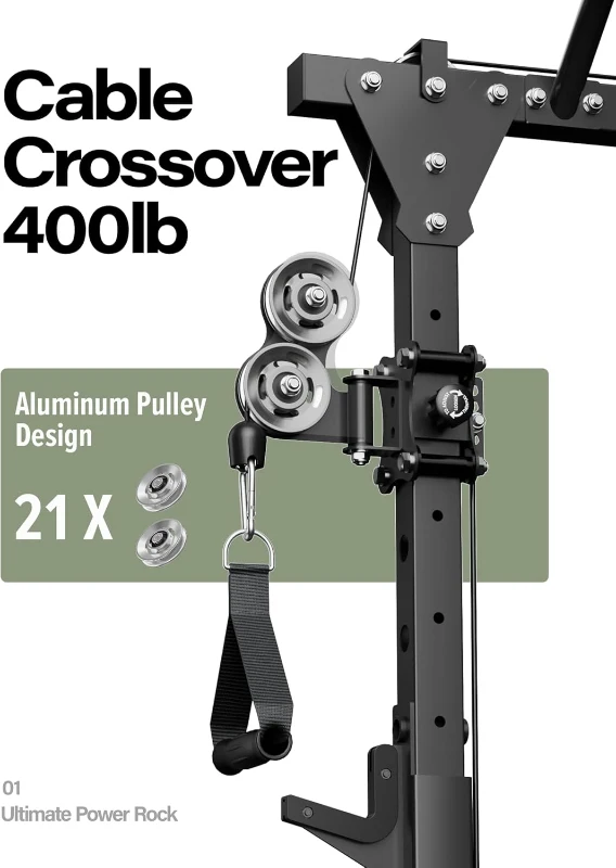 MAJOR FITNESS Drone1 Power Cage — All-in-One Multi-Function Power Rack, Cable Crossover & Squat Rack with Landmine, Heavy-Duty Home Gym System