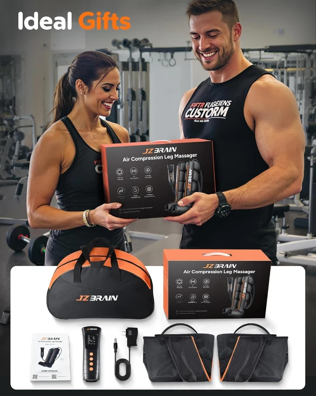 Sequential Air Compression Recovery System – Professional Full-Leg Compression Boots for Circulation & Pain Relief, Sequential Therapy Device for Muscle Recovery (Athletes, Men & Women)