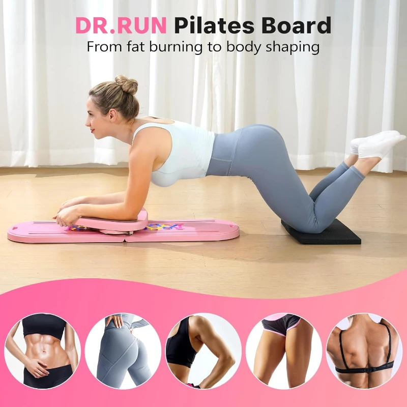 7-in-1 Portable Foldable Pilates Reformer Board with Smart Timer — Multifunctional Home Pilates Machine with Storage Bag