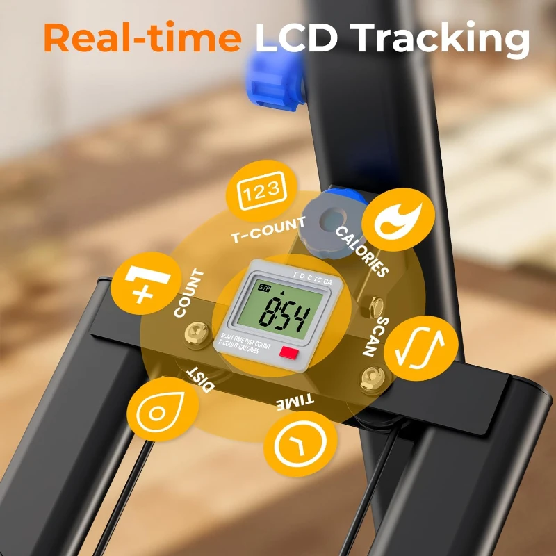 OWLSKY Vertical Climber Stair Stepper for Home — Stable Triangular Frame, LCD Monitor, Smooth & Quiet Motion, Full-Body Workout, 330 lb Capacity