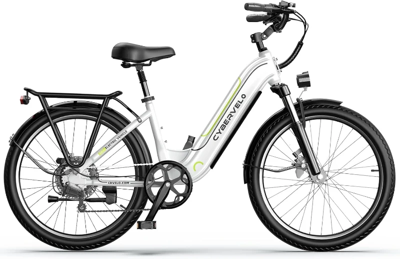 1000W Peak Removable-Battery 26"" Electric Bike for Adults — 7-Speed, Up to 80+ Mile Range