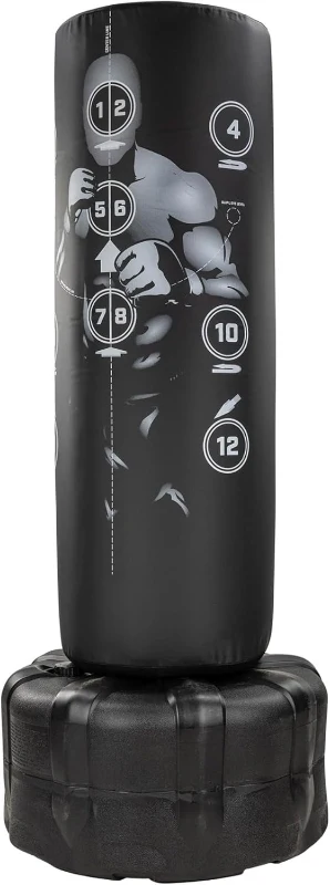 Century Wavemaster XXL Freestanding Heavy Bag — 69"" Tall, 18"" Diameter with Numbered Targets and Stable Base