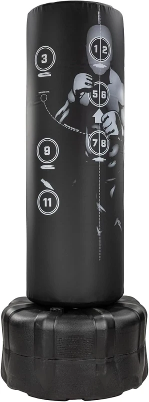 Century Wavemaster XXL Freestanding Heavy Bag — 69"" Tall, 18"" Diameter with Numbered Targets and Stable Base