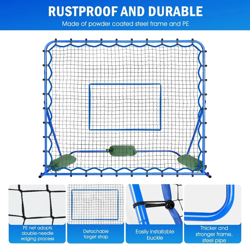 Winthai Soccer Rebounder Net 5.9 x 5 ft - Multi-Angle Training Rebounder for Passing, Control & Drills