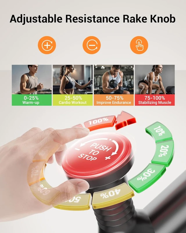 CURSOR FITNESS Indoor Exercise Bike — Silent Belt Drive Stationary Cycle with Comfortable Ventilated Seat, Tablet & Bottle Holders, 300 lb Capacity