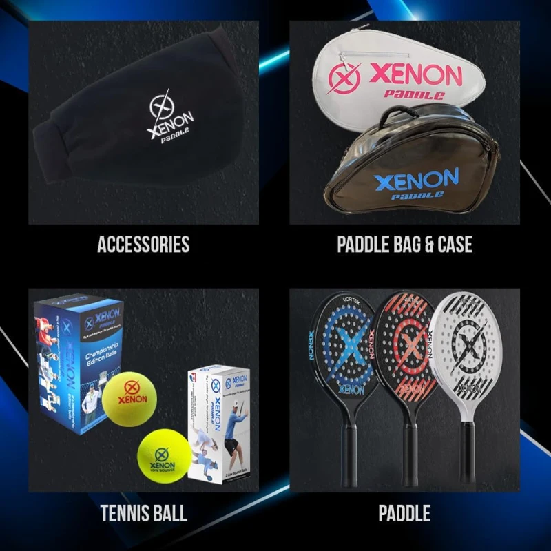 Xenon Platform Tennis Balls - Bright Yellow, High Visibility, 2 Balls per Sleeve, APTA Approved