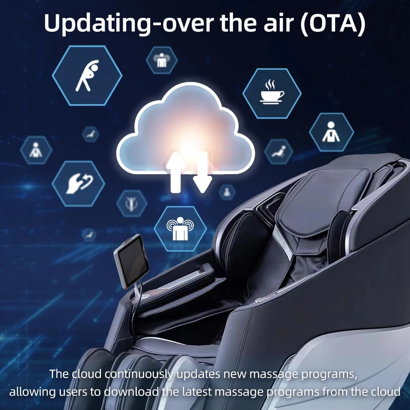 Alfine A710 Pro 2025 4D Massage Chair with iRest System — Full-Body Zero-Gravity Recliner, SL Track, Yoga Stretch, Health Detection, App Control, Electric Calfrest Extension (Mix)