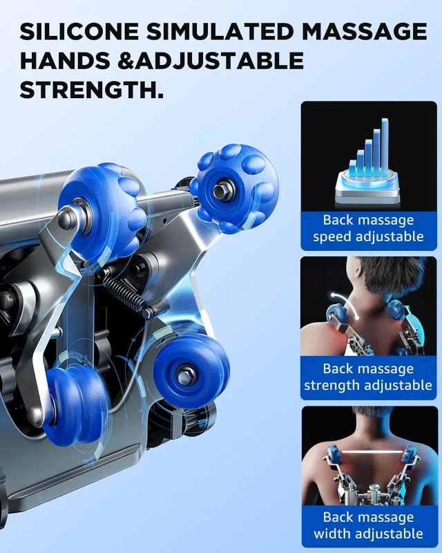 Oversize 4D Full-Body Massage Chair - Zero Gravity Recliner with 135cm SL-Track, O2 Ionizer, Motorized Calf Extension, Kneading, Yoga Stretch, Back Heating, 20 Modes (Ivory)