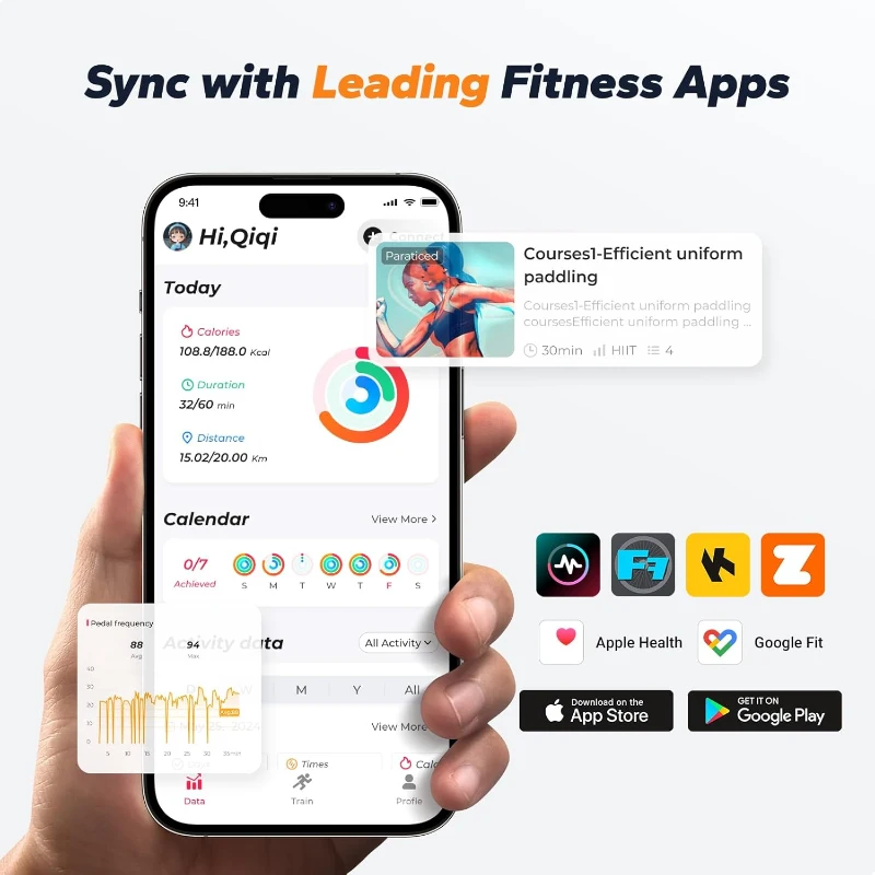 MERACH Magnetic Indoor Cycling Bike with 40 lb Flywheel, Proprietary App Compatibility, 350 lb Capacity for Home Gym